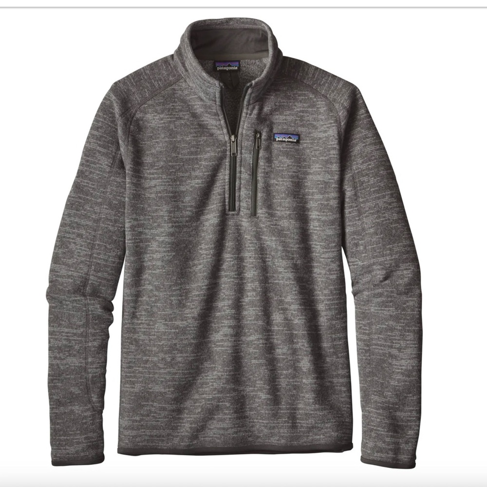 Patagonia Worn Wear M’s Better Sweater 1/4 Zip in Nickel (dark gray) size medium